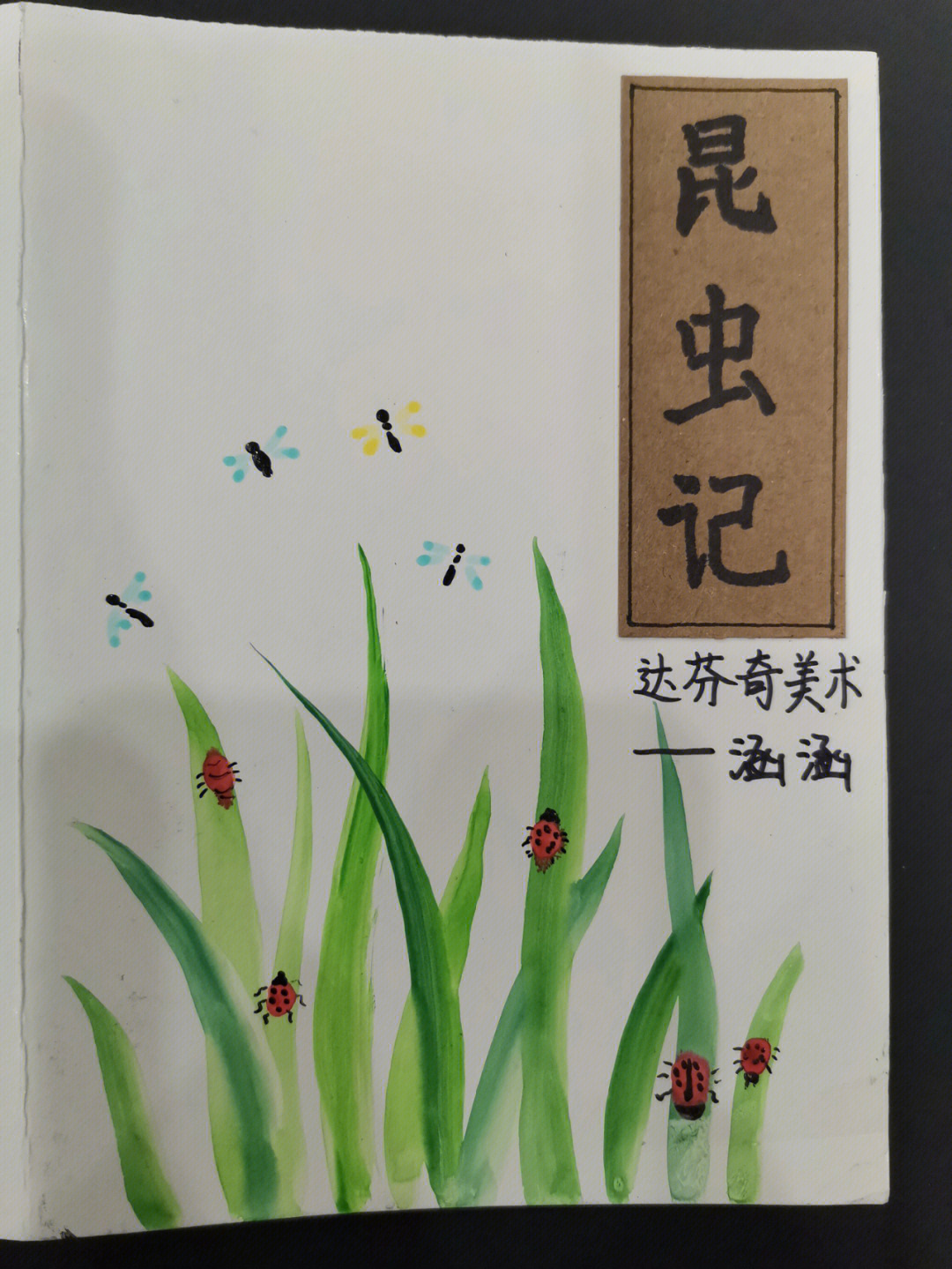 昆虫记封面简笔画彩色图片