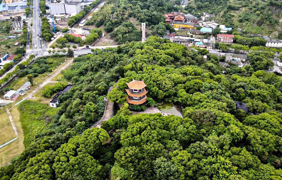 椒江东山公园全景图图片