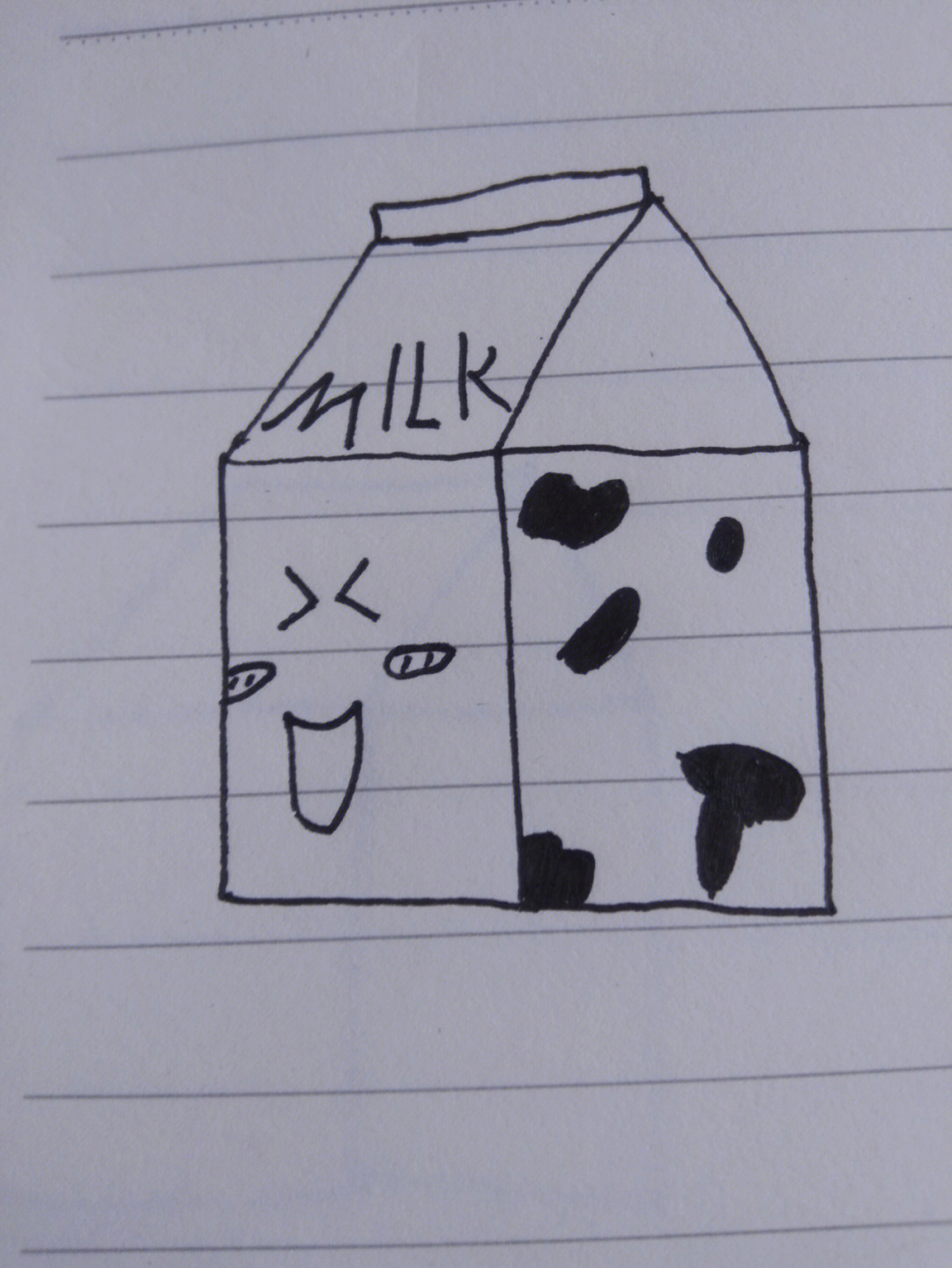 牛奶怎么画简单又可爱图片