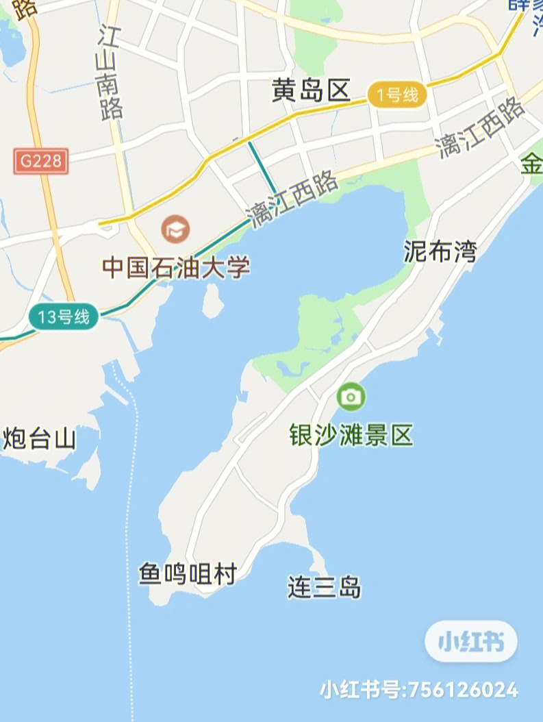 青岛唐岛湾地图图片