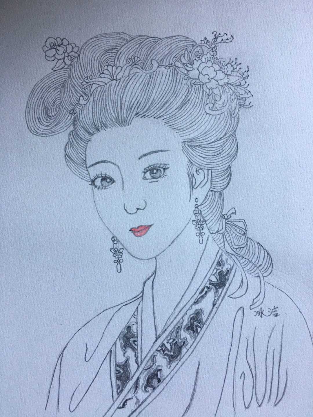 铅笔画  #临图  #开心快乐每一天