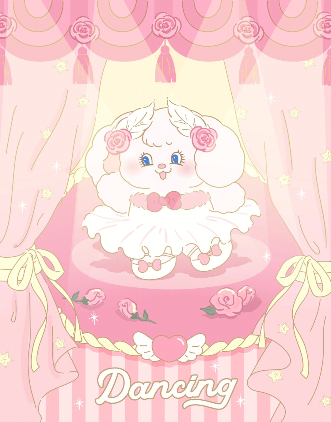 兔茸茸的粉色芭蕾02第二张壁纸爱啦0808
