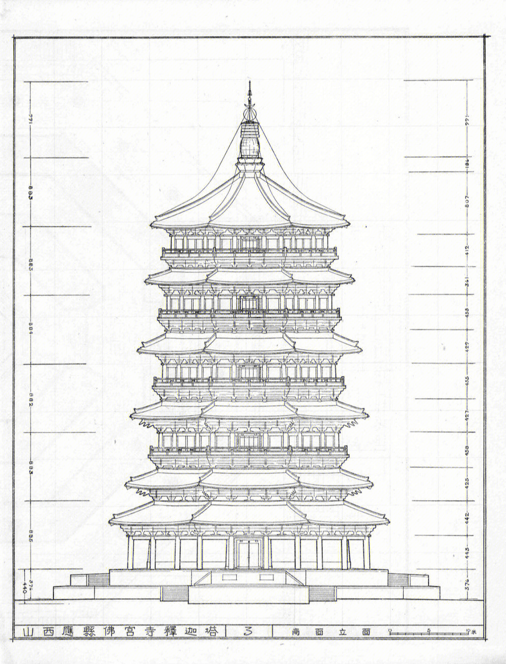 金刚宝座塔立面图图片