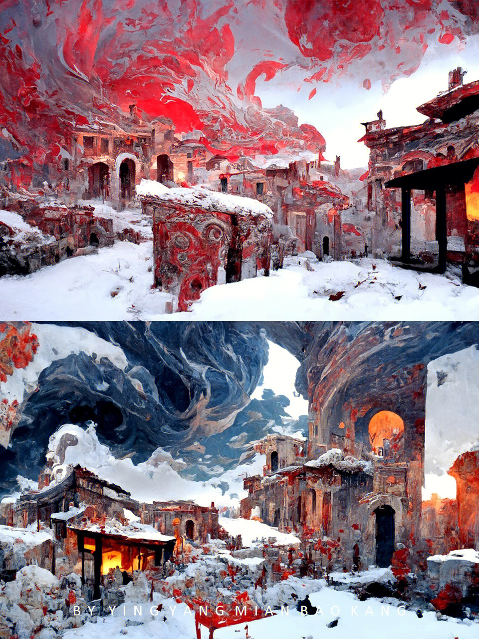 庞贝古城复原图图片