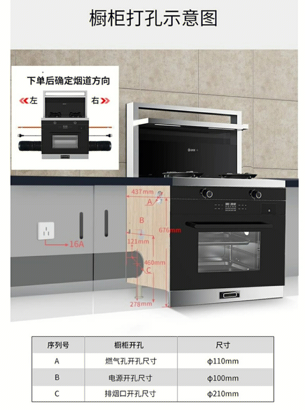 集成灶的安装方法图解图片