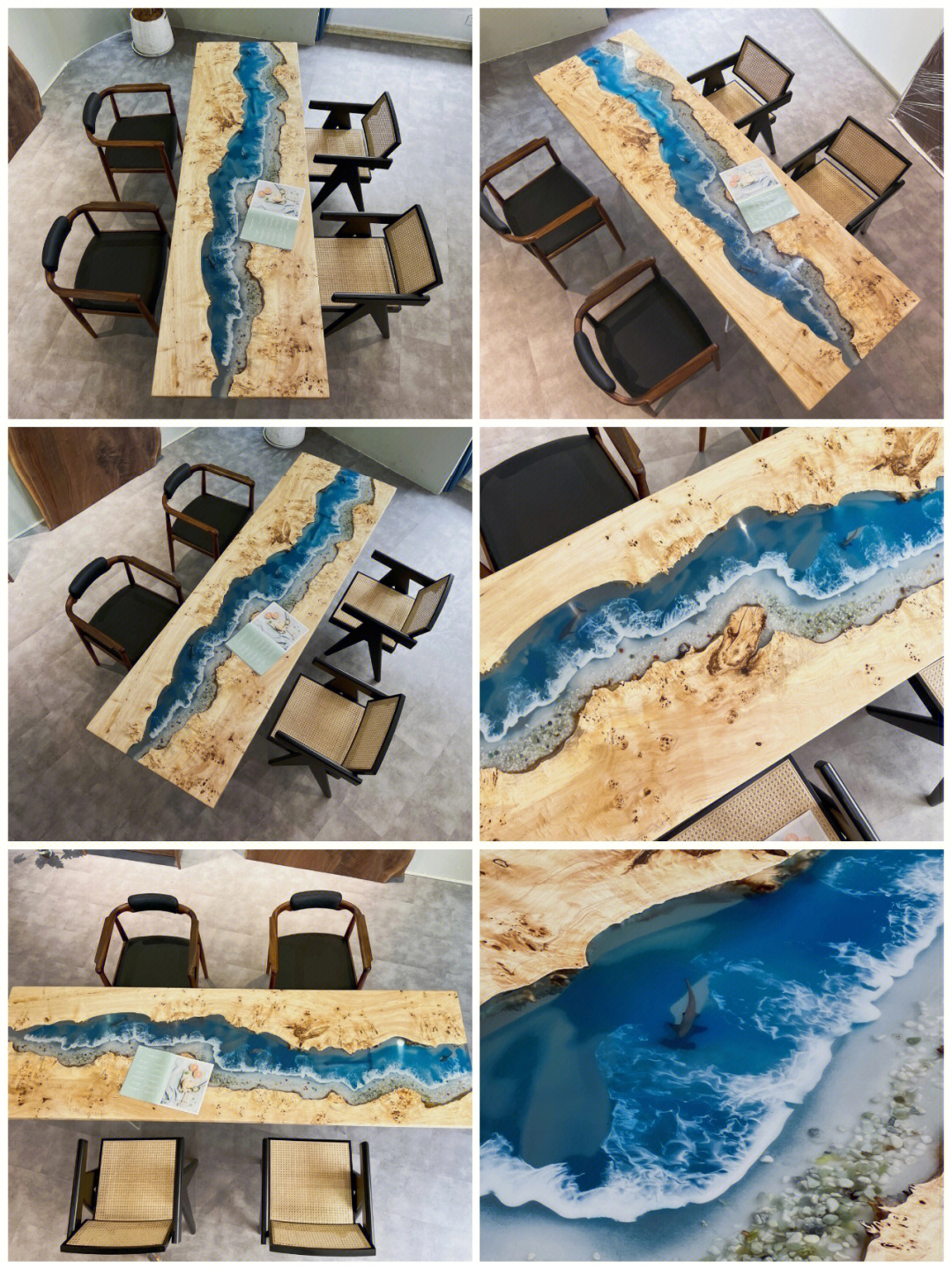 河流桌制作流程图片
