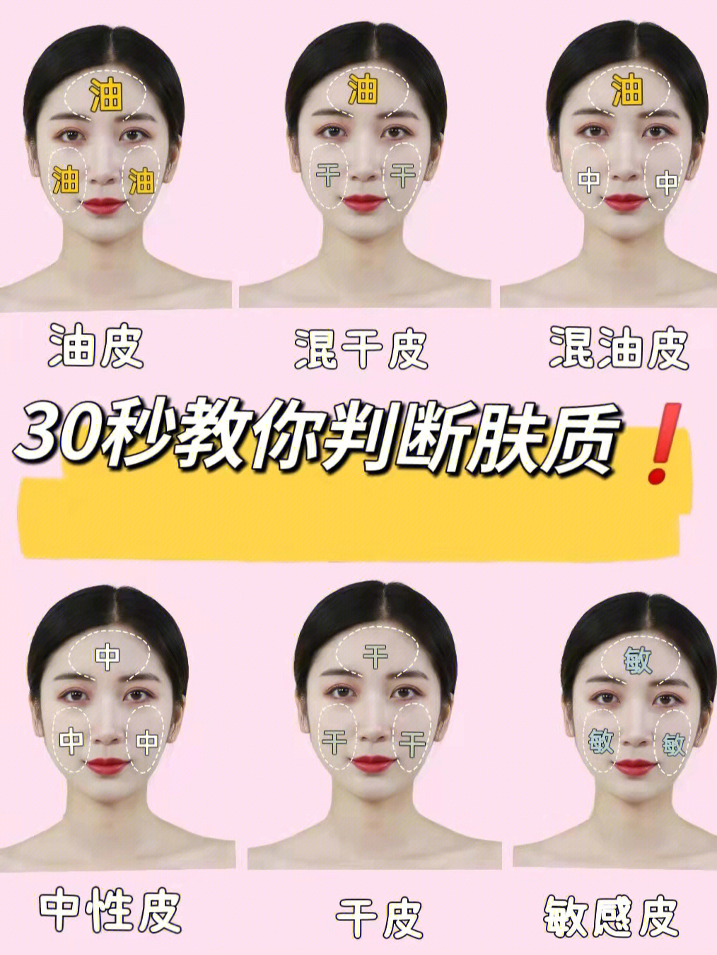 30秒教你判断自己肤质 6015