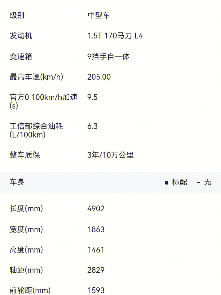 君威GS参数图片