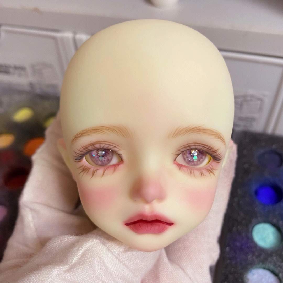 bjd妆面#bjd#fc雨果尝试画了上睫毛以后女娃娃都画上睫毛毫了