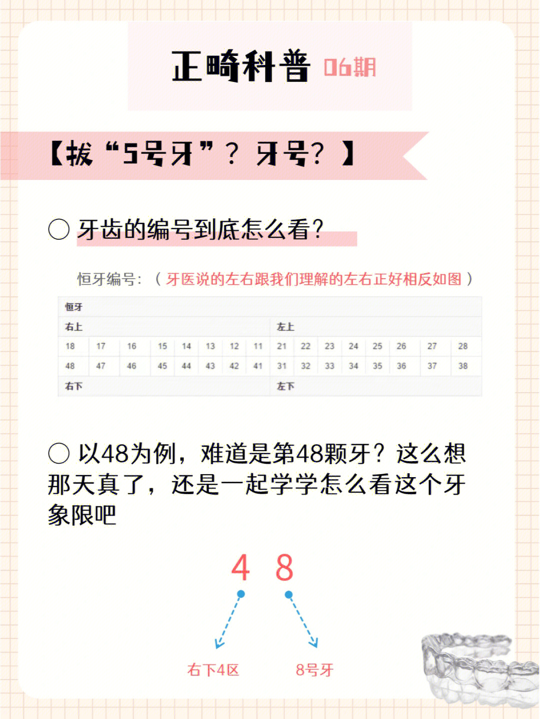 检查牙齿的时候也听不懂几号牙坏了?