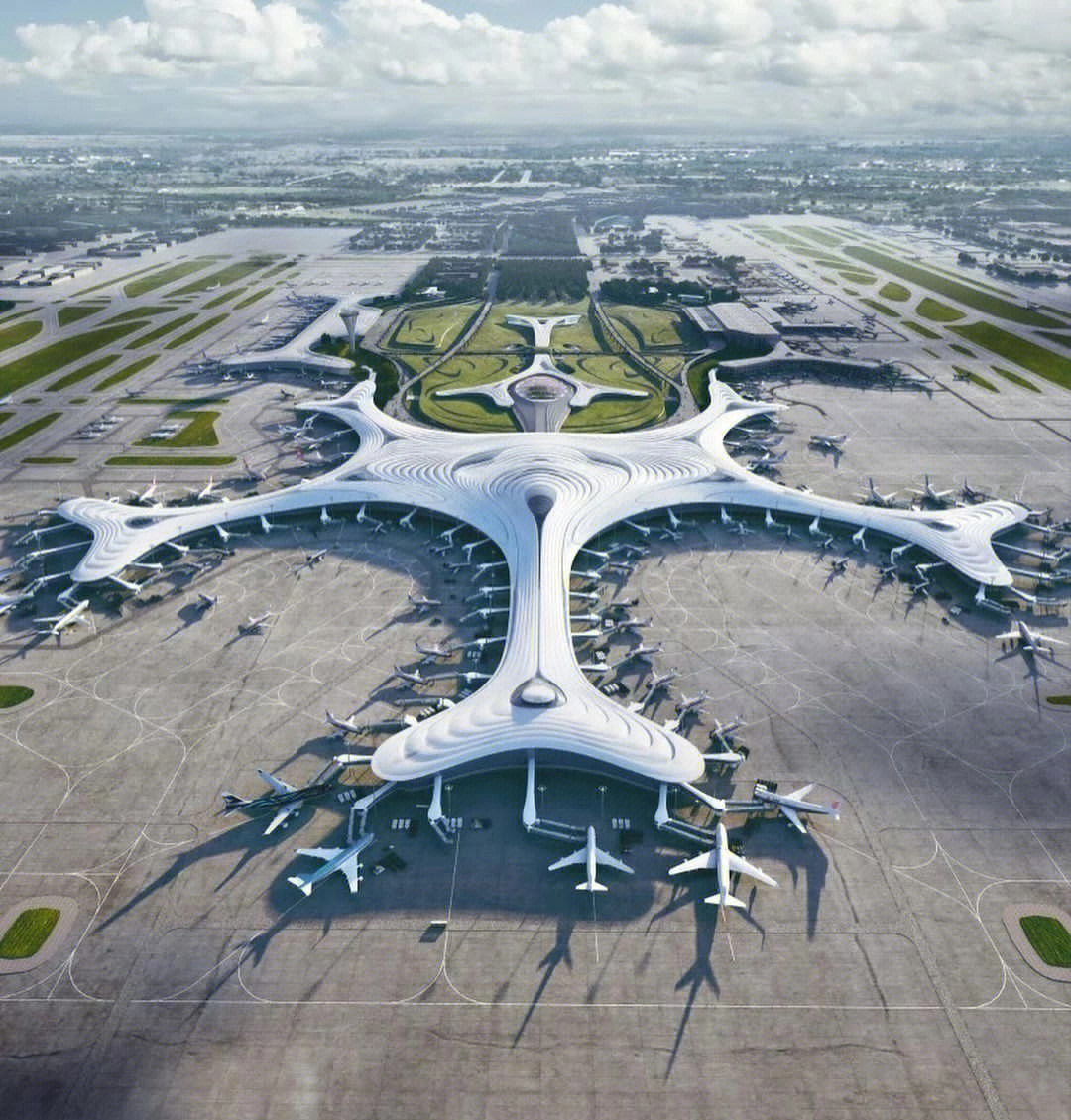 建筑设计哈尔滨国际机场这不是一样的吗