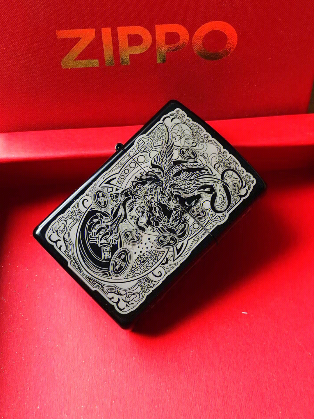 zippo黑色貔貅