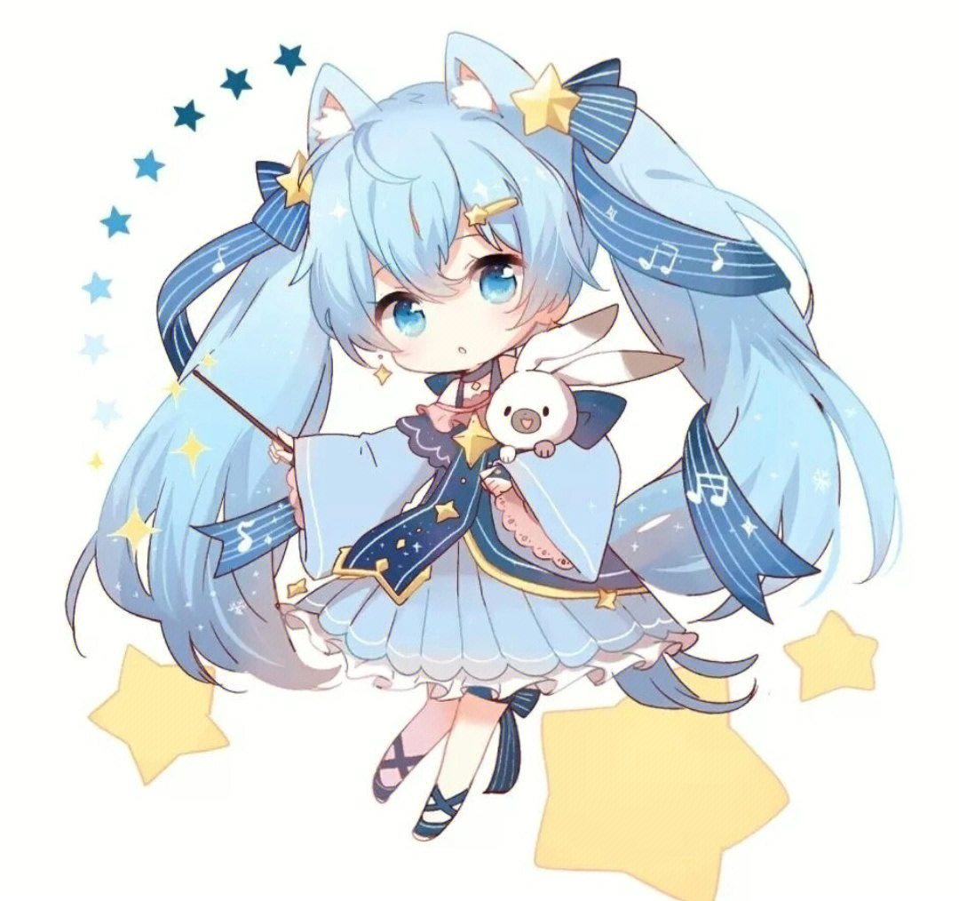 q版人物简单初音图片