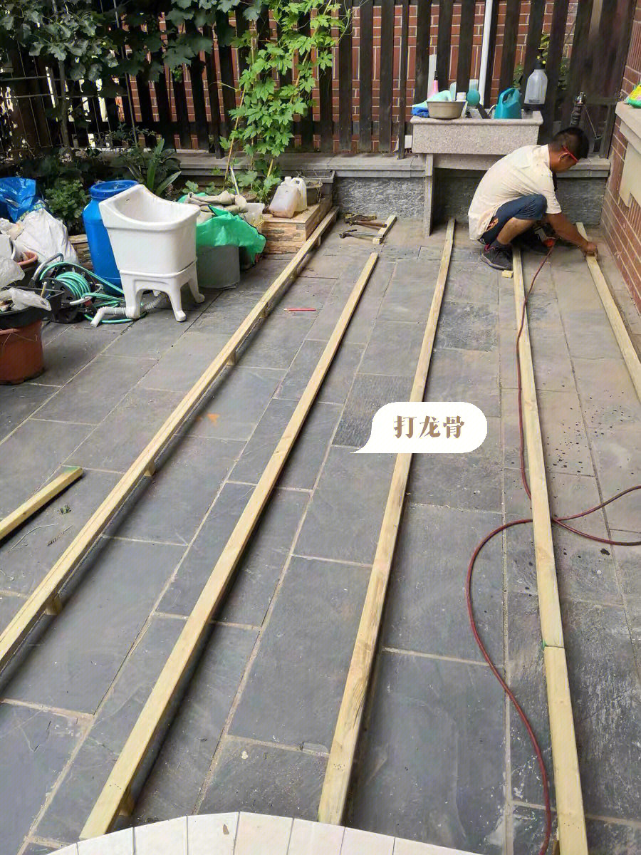 防腐木地板安装教程