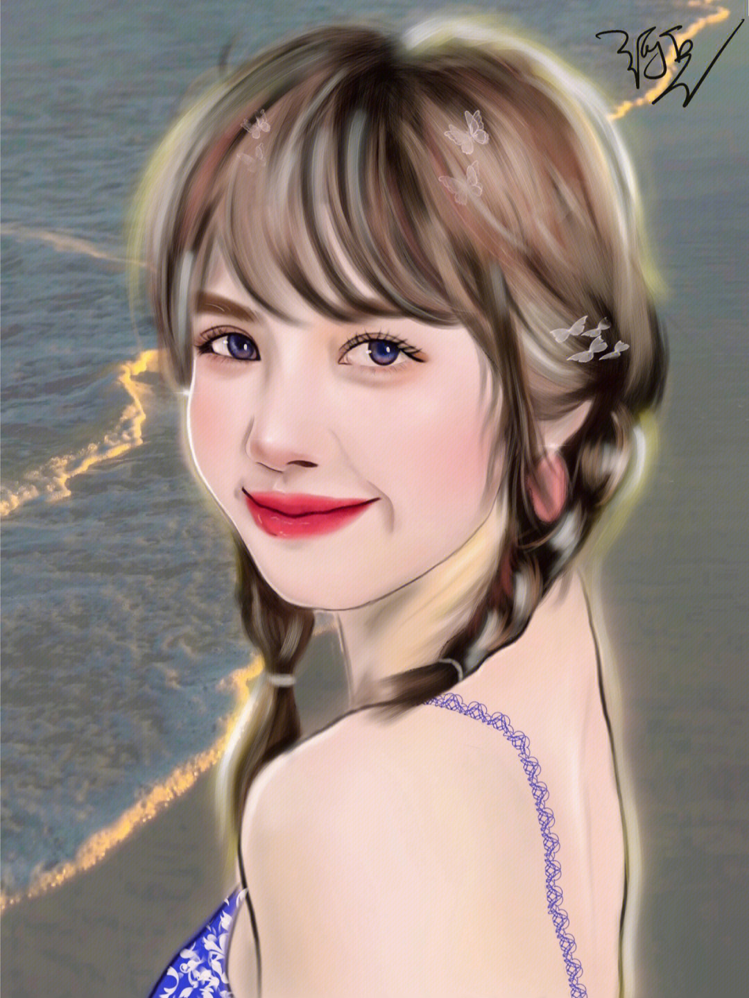 lisa画像素描图片