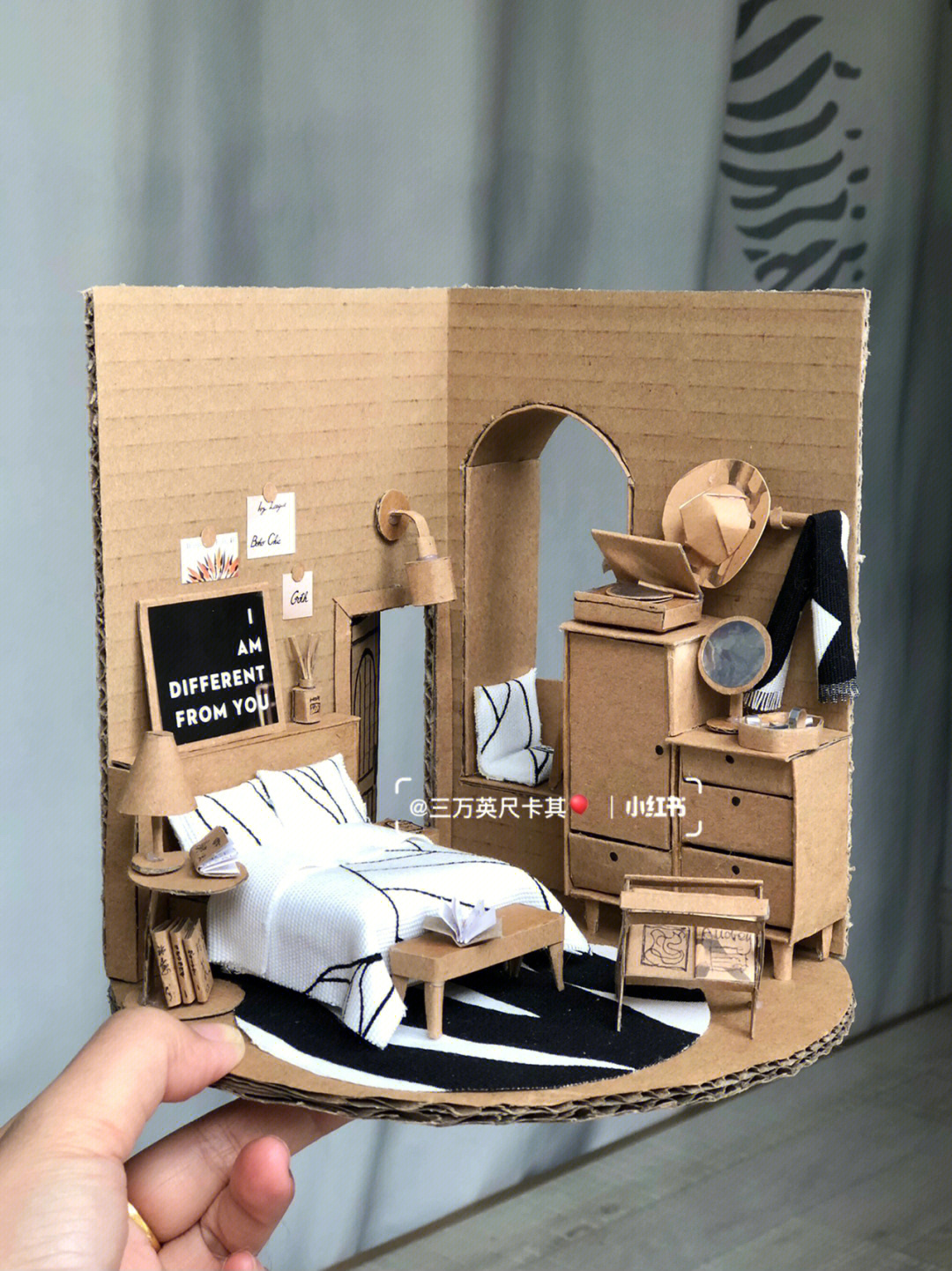 废纸盒房子的制作方法图片