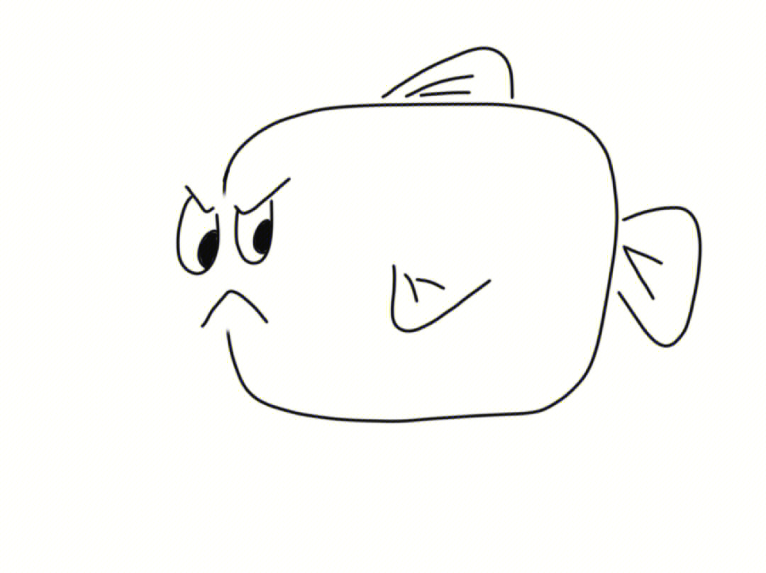 小头鱼简笔画图片