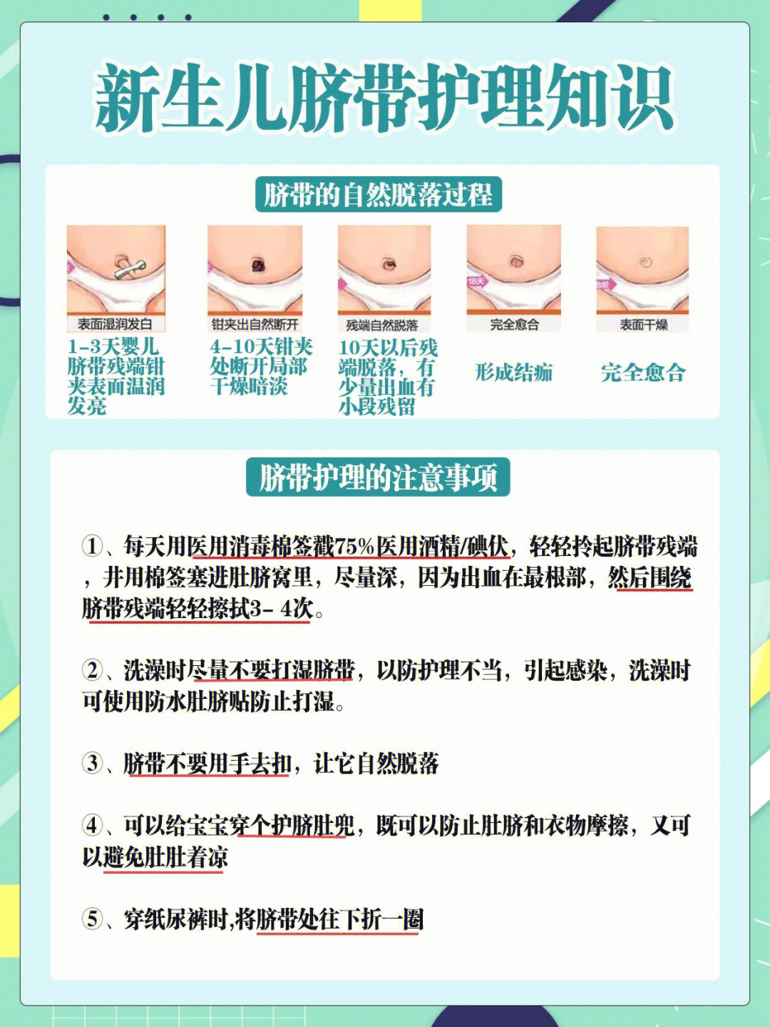 新生儿脐带发炎怎么办图片