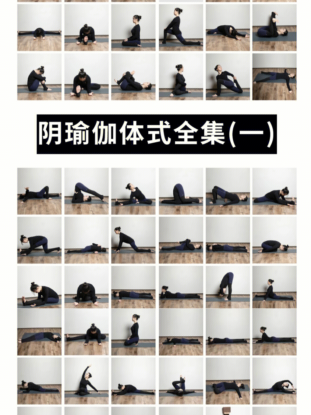 阴瑜伽26个体式图片