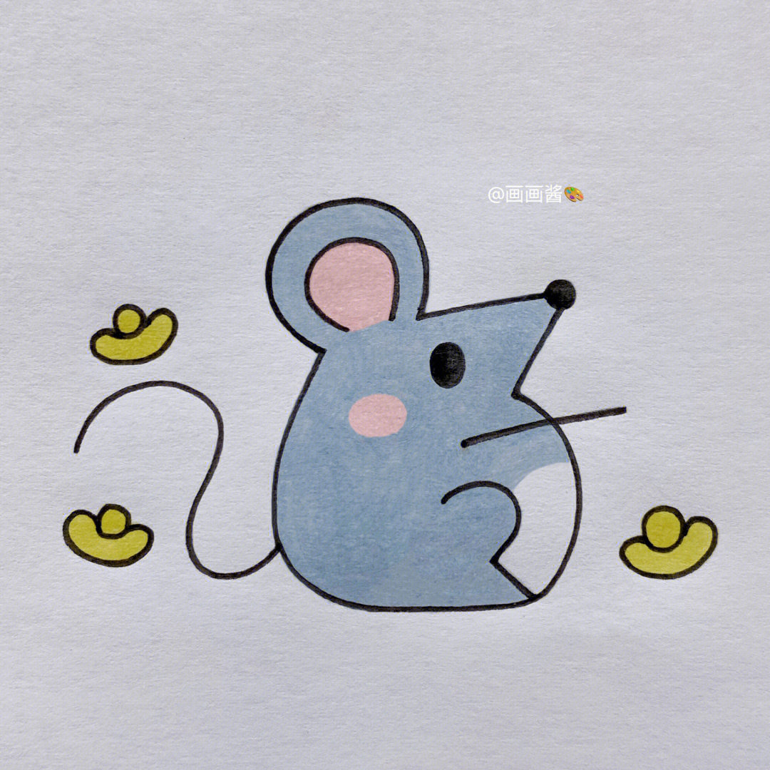 小老鼠简笔画 可爱图片