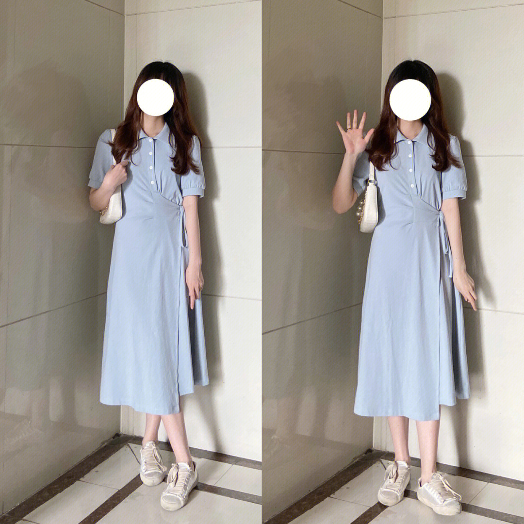 158女生穿连衣裙长度图片