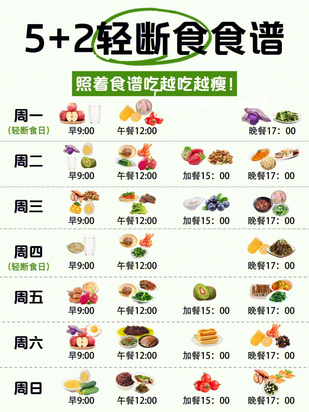 [火r]轻断食日食谱一[打卡r]早餐8:30