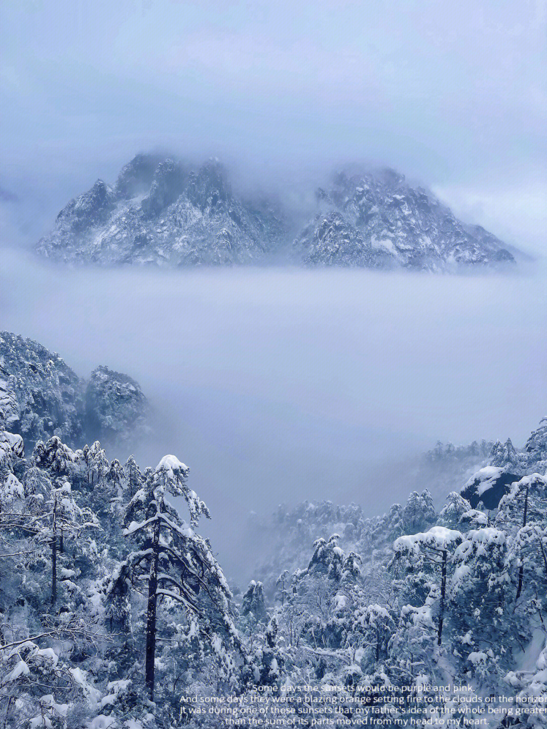 冬季黄山雪景