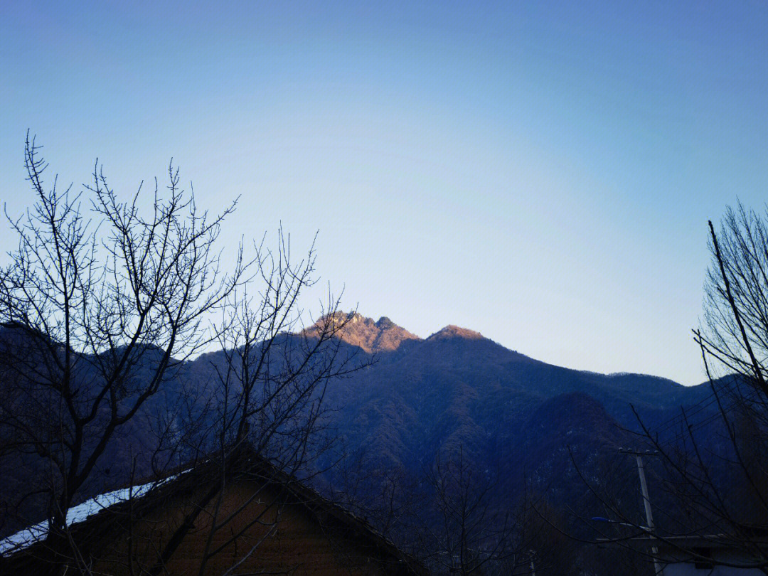 秦岭里的冬日景色