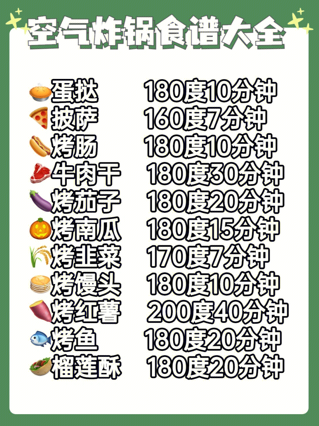 山本空气炸锅食谱图片