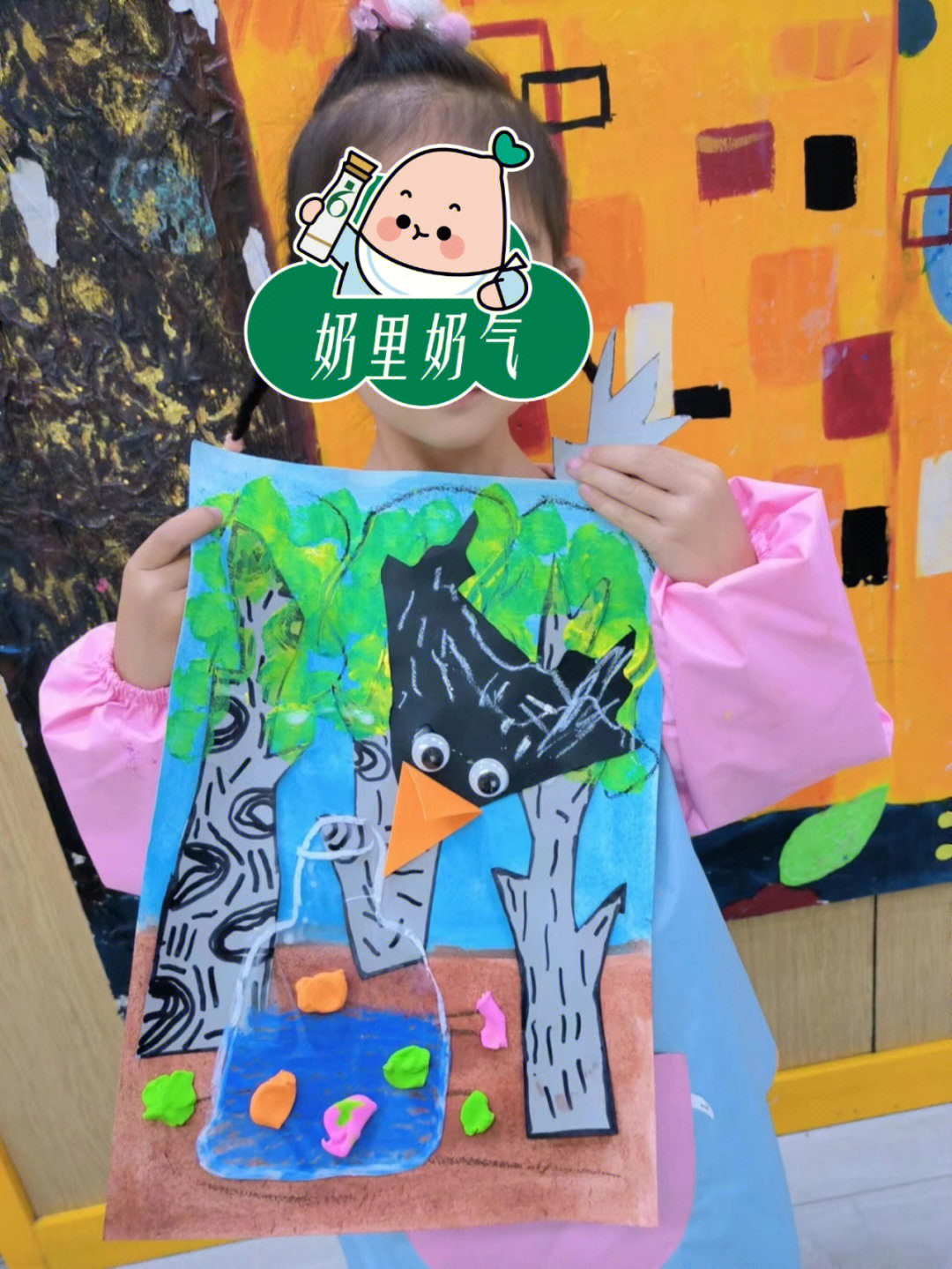 幼儿园手工乌鸦衣服图片
