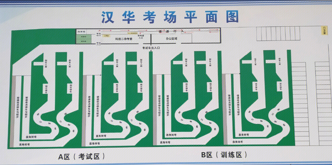 驾校考场尺寸图图片