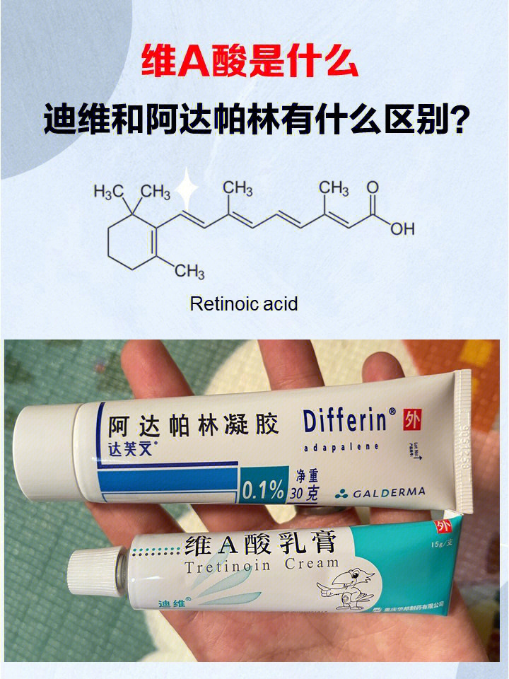 维a酸是什么?a酸分类,迪维和阿达帕林区别