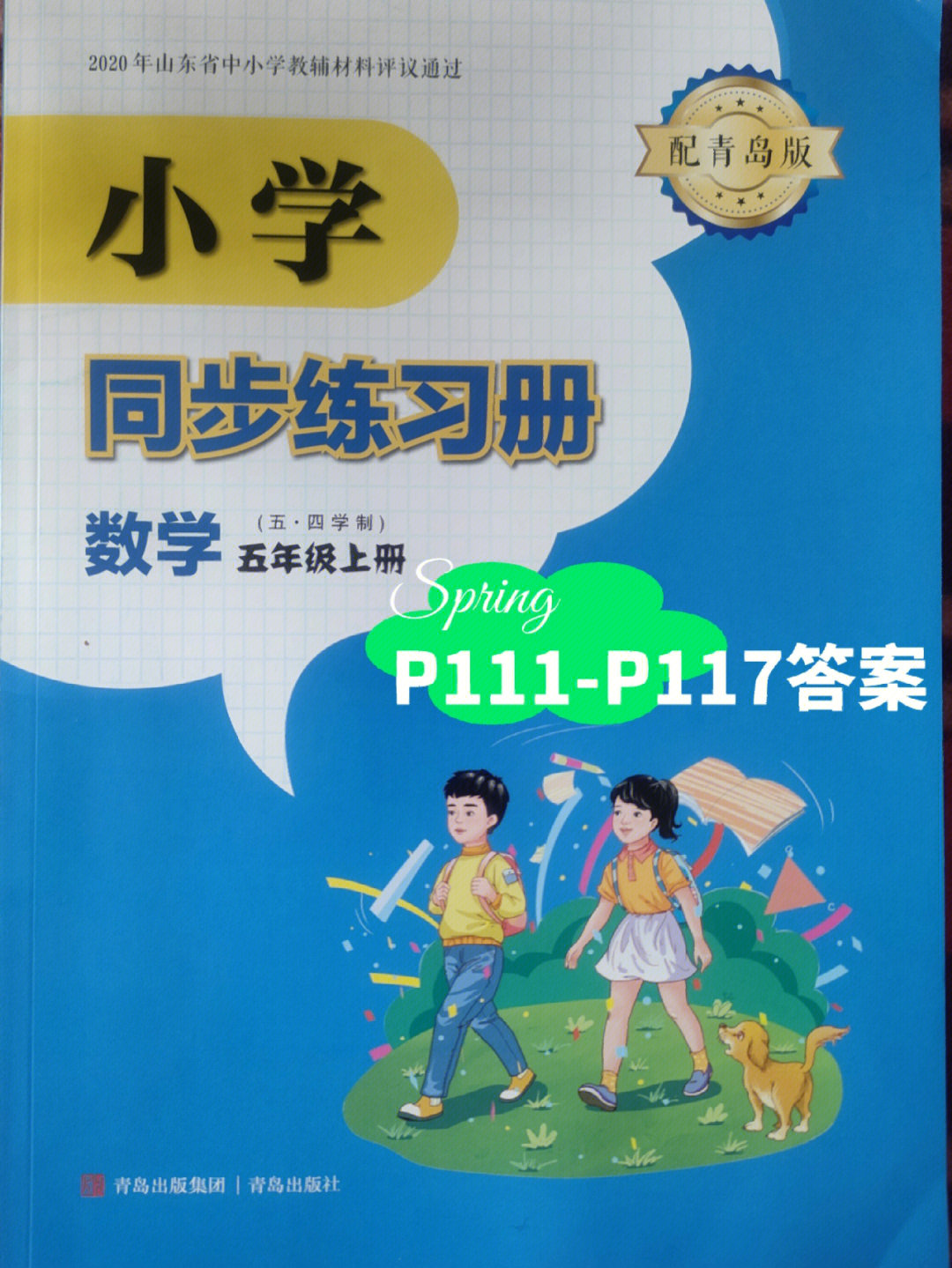 五上数学同步练习册p111p117青岛版五四制