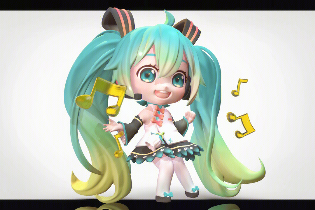 但是超级可爱啊#初音未来#miku#zbrush#3dmax#建模#手办