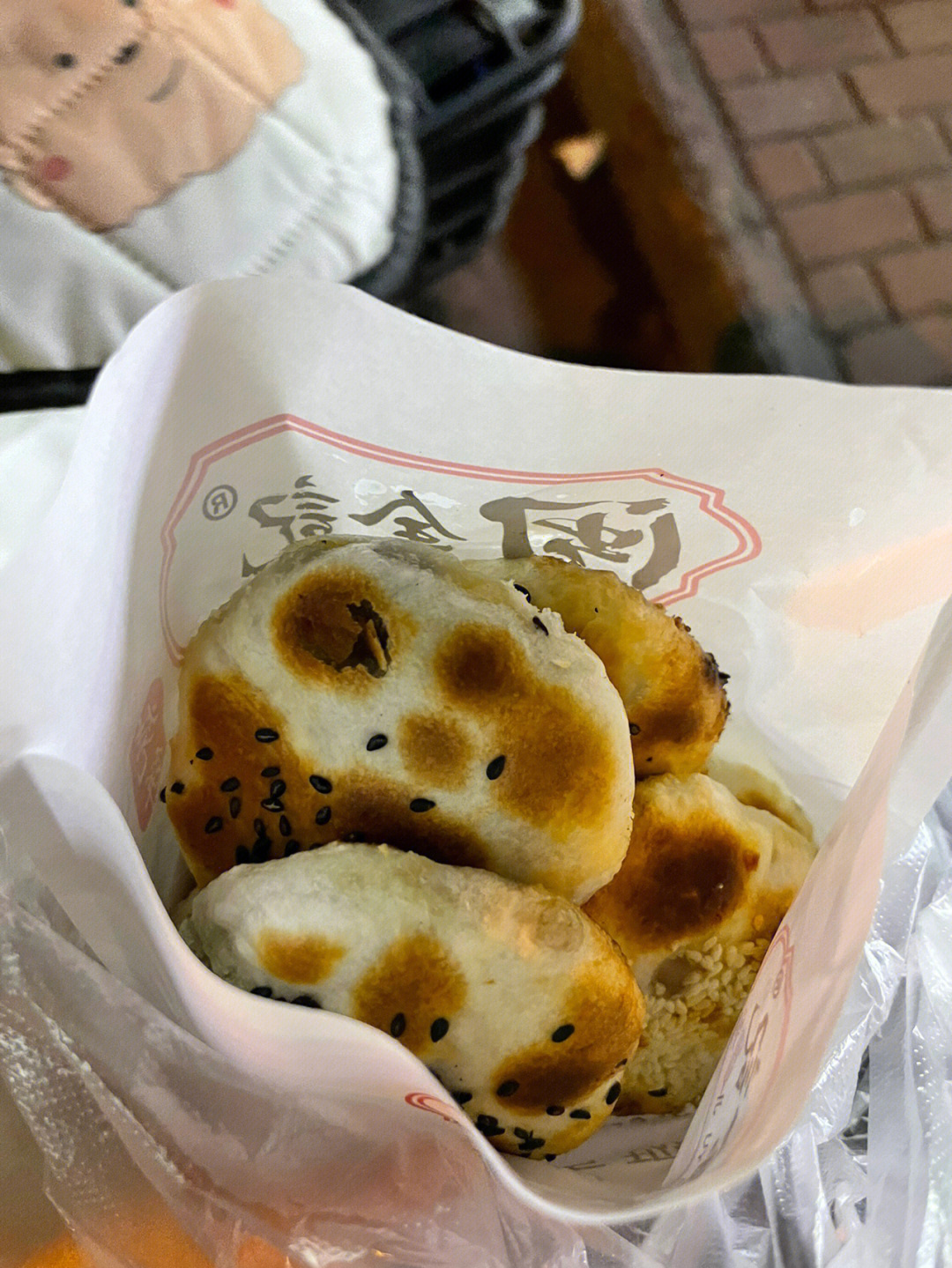 松江美食街小烧饼图片