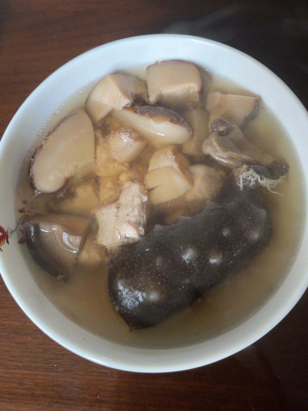 瑶柱瘦肉冬菇炖海参