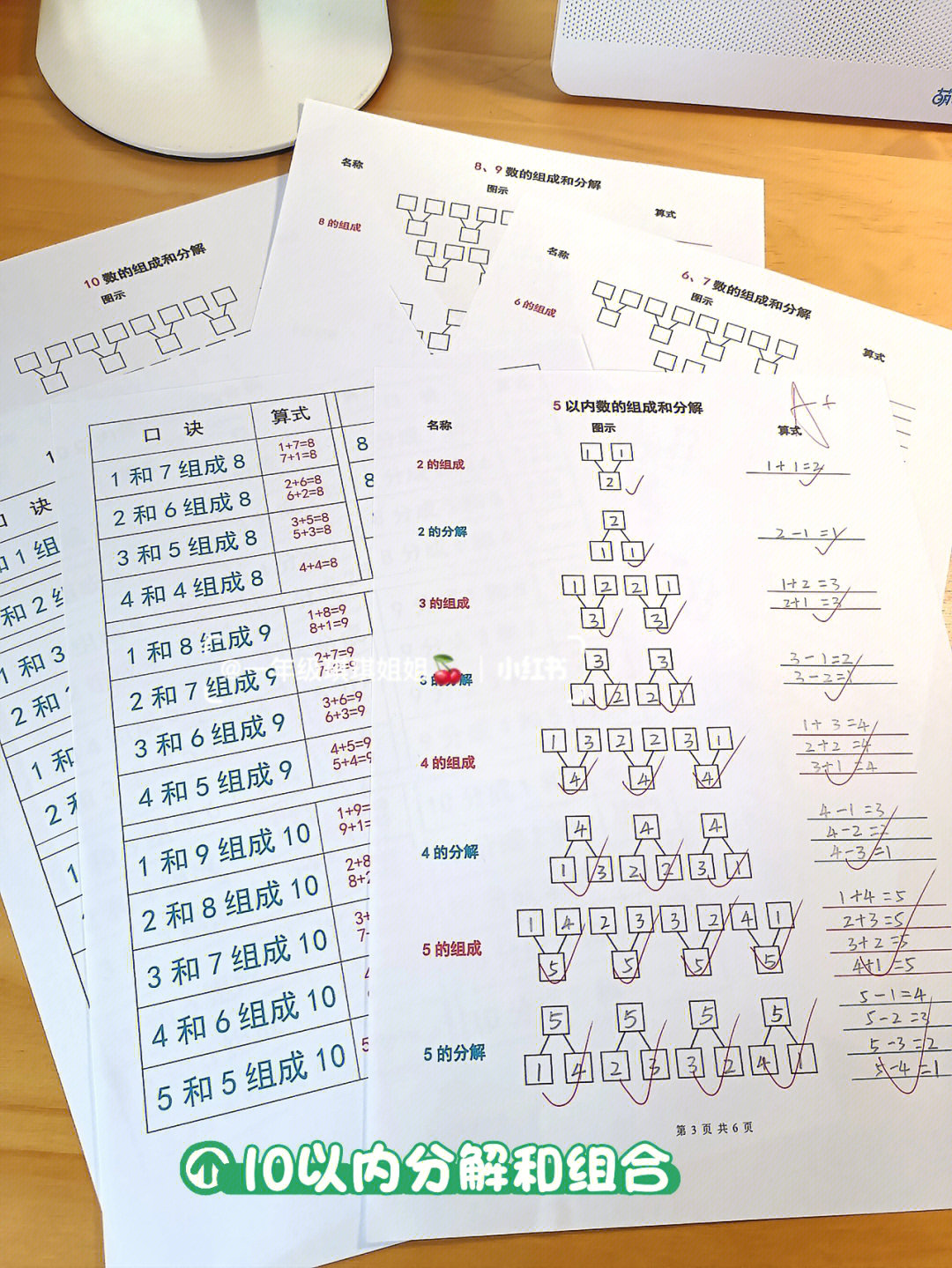 一定要背熟的一年级数学10以内的组成和分解