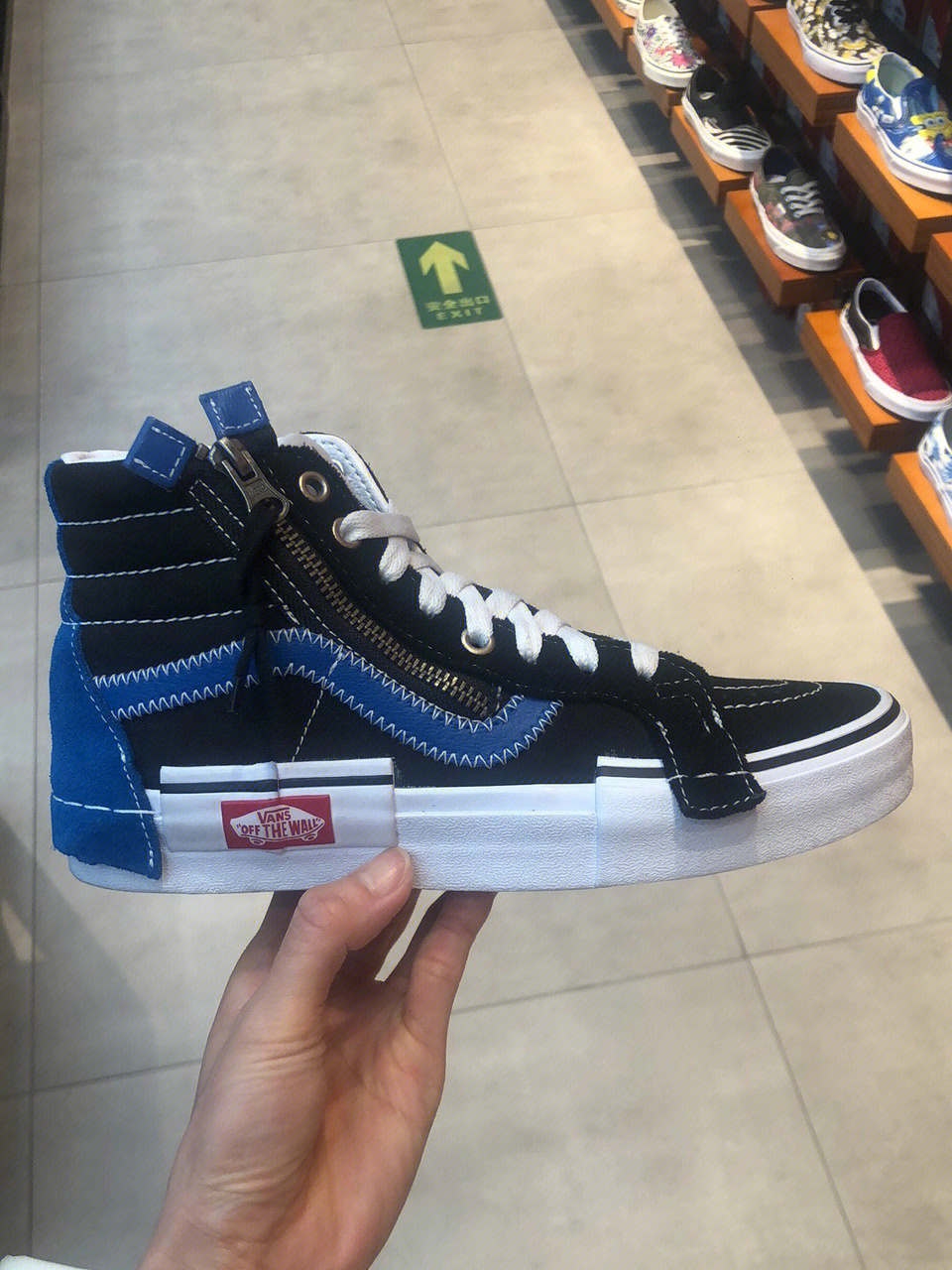 vans解构后面的皮剪法图片