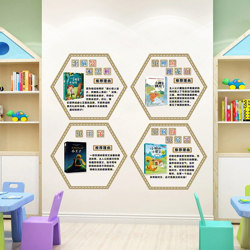 幼儿园图书推荐主题墙环创