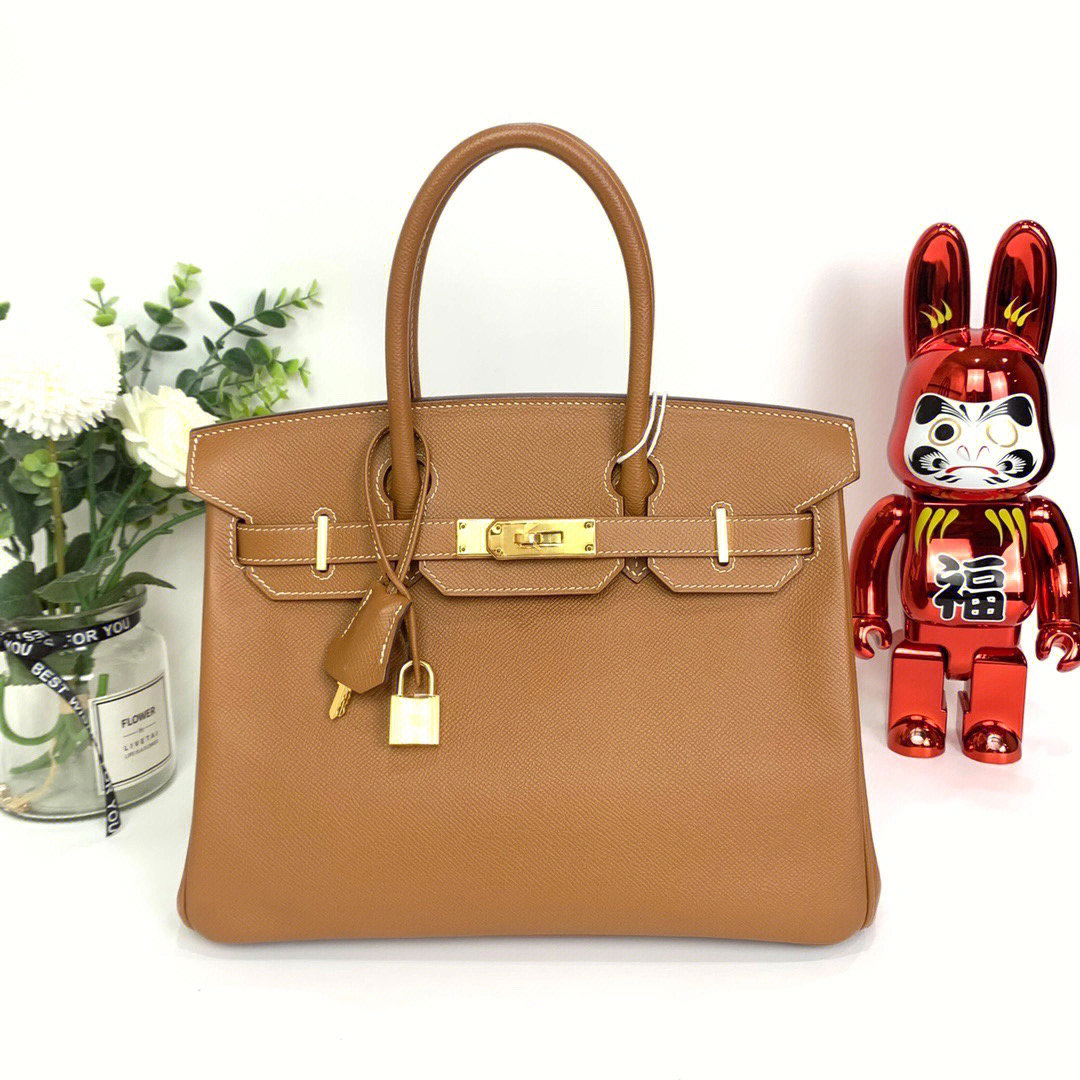 98新7815爱马仕hermes birkin30 金棕 金扣 epsom皮 x刻 好价