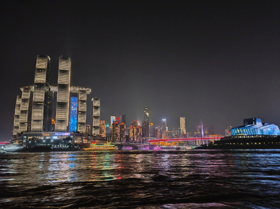 滨江路夜景图片