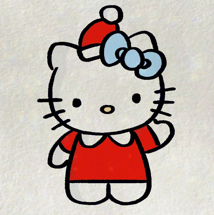 hellokitty头像 简笔画图片