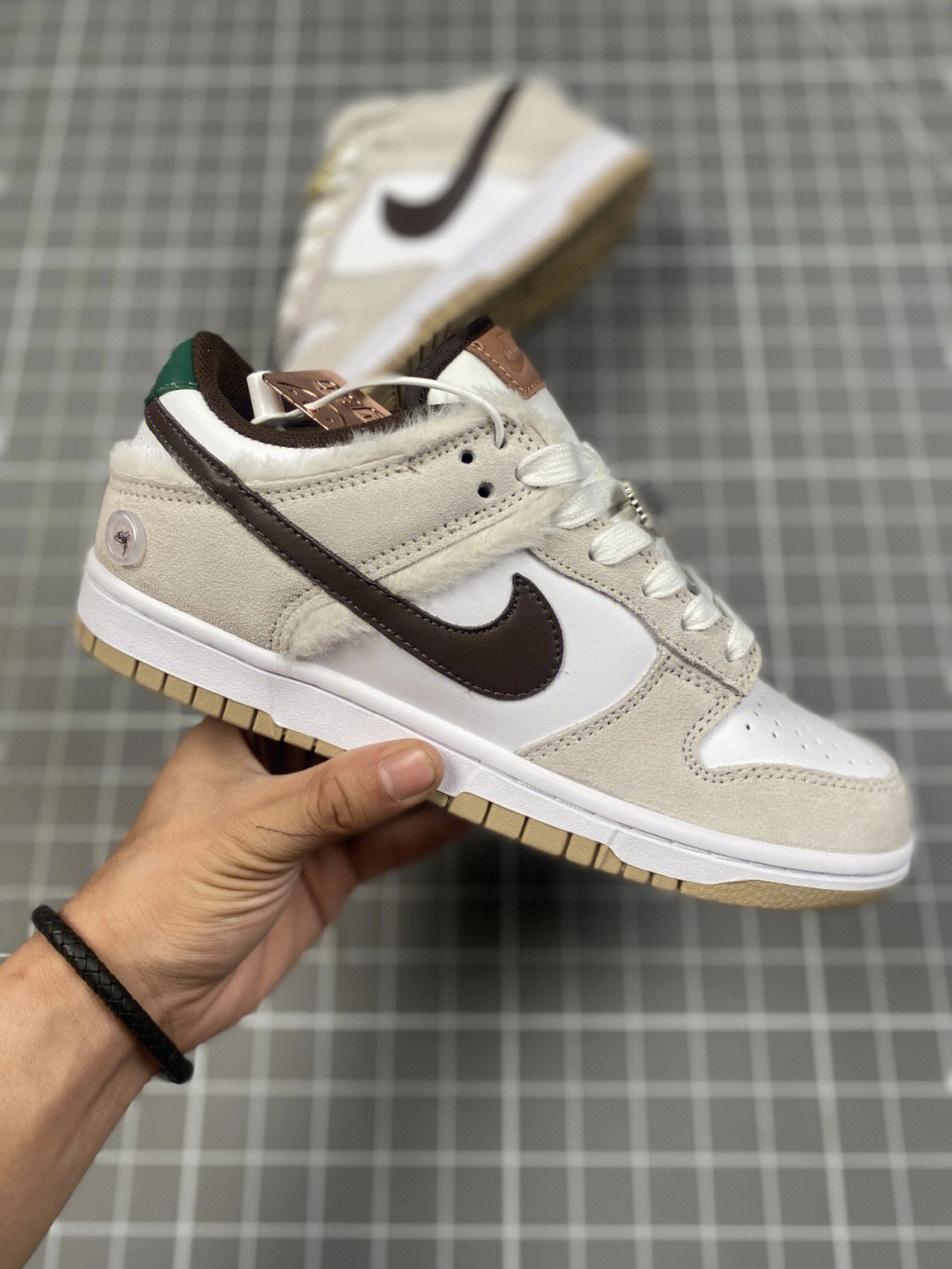 sb dunk low 白棕绿白绒#nike#潮鞋#耐克#dunk#耐克sb板鞋