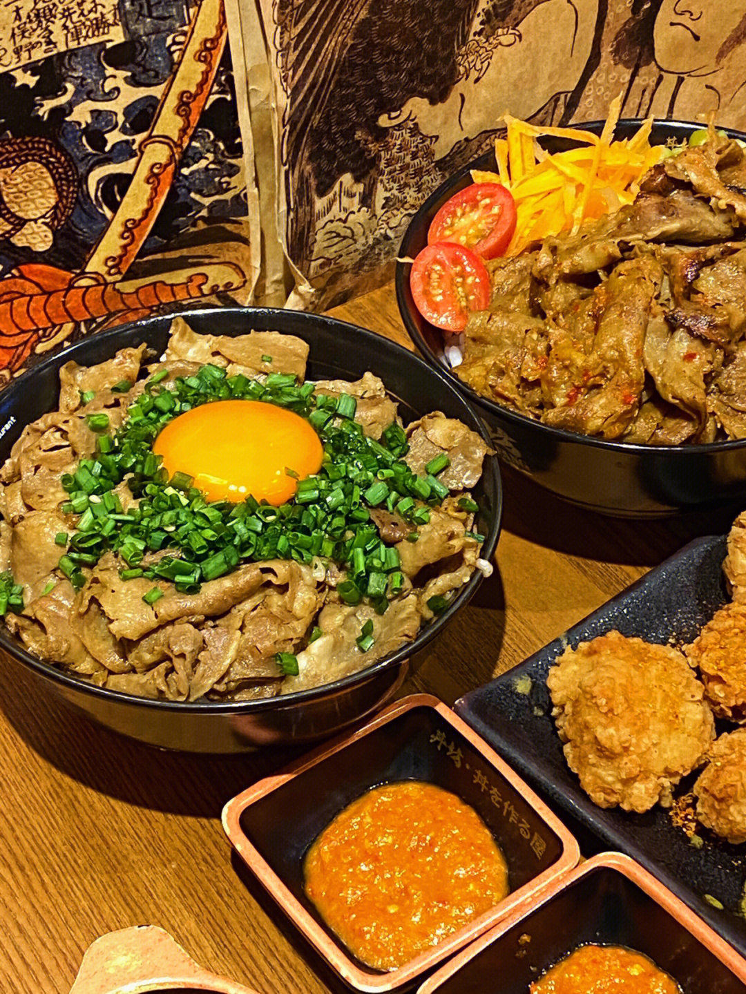 必点菜品08:7815月见烧肉丼饭有牛肉和猪肉可以选择,建议大家