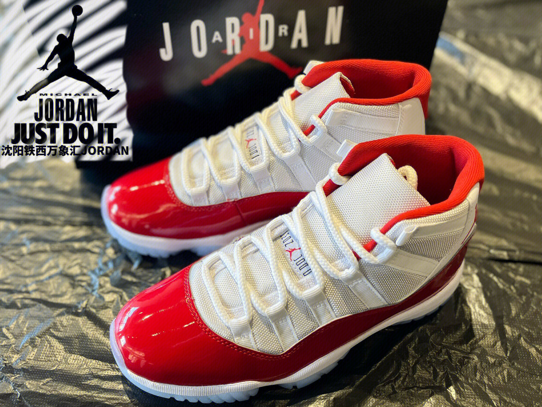 95鞋子名称air jordan 11 retro"cherry 白红 樱桃99配色配色