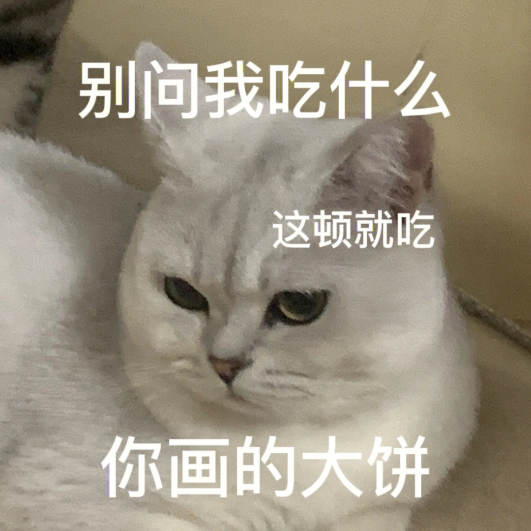 表情包丨别问我吃什么这顿就吃你画的大饼