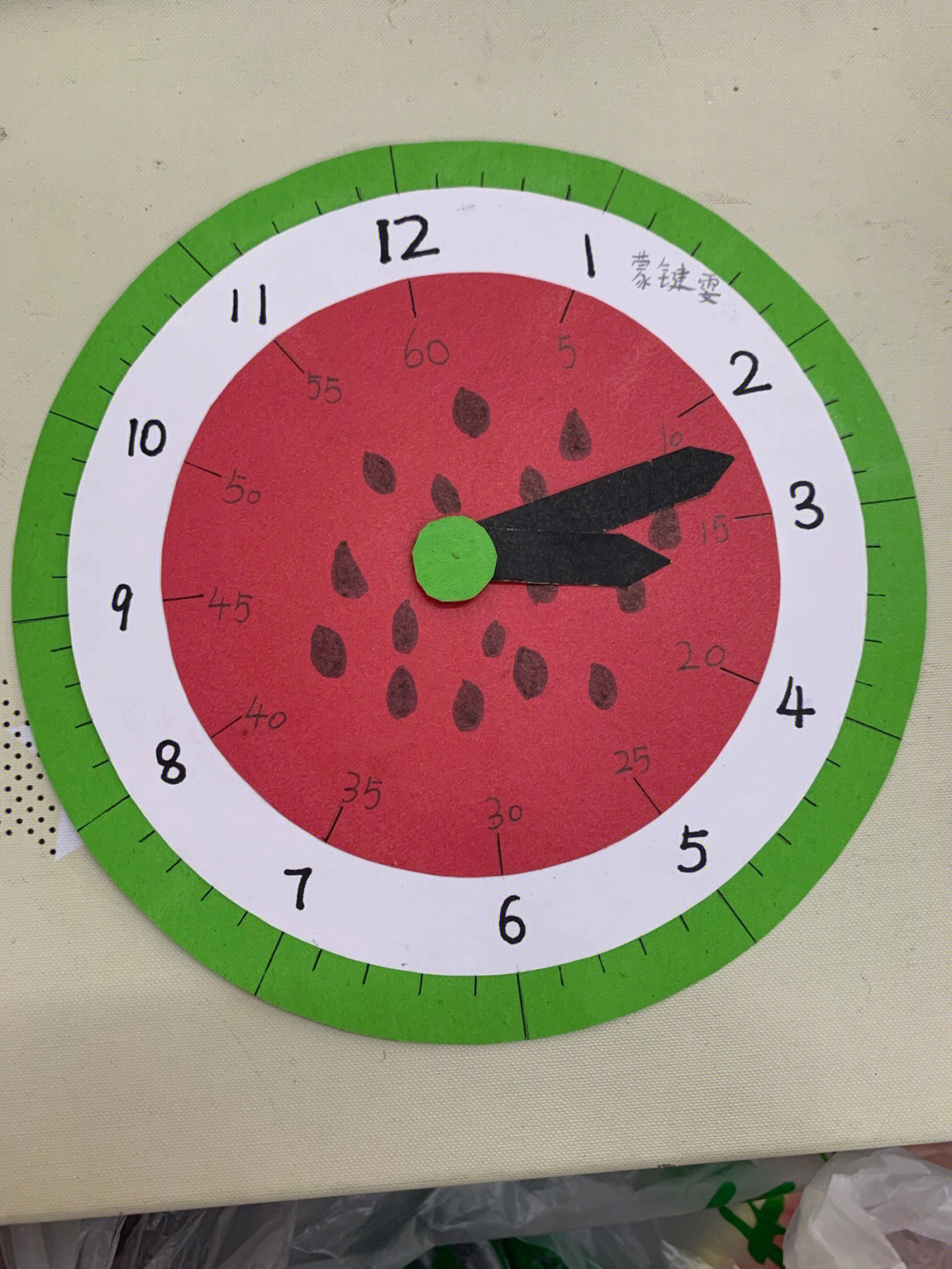 小学手工制作钟表步骤图片