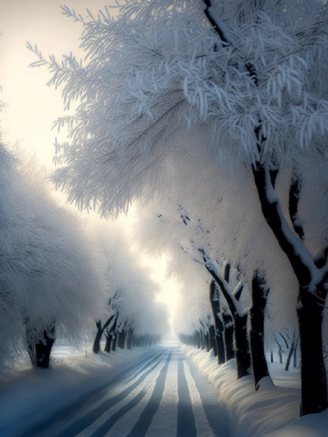 最美雪景高清手机壁纸图片