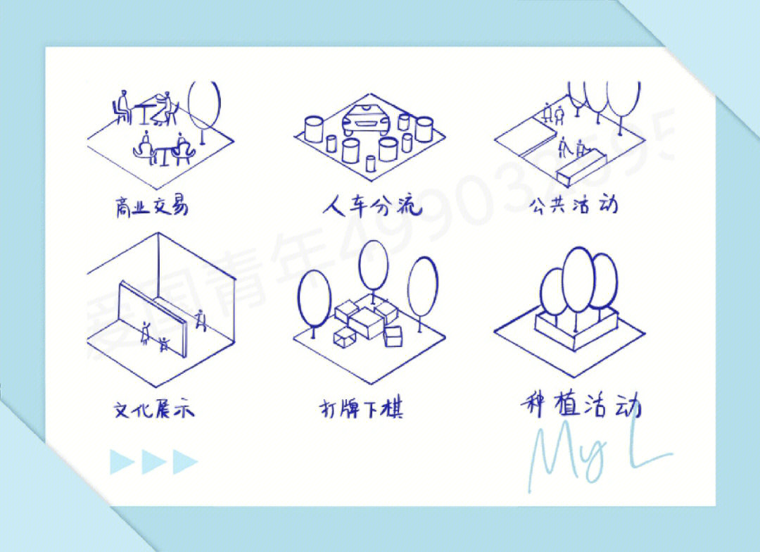 环境设计快题考试时间紧张图量越来越大一些小分析图,几秒钟画一个