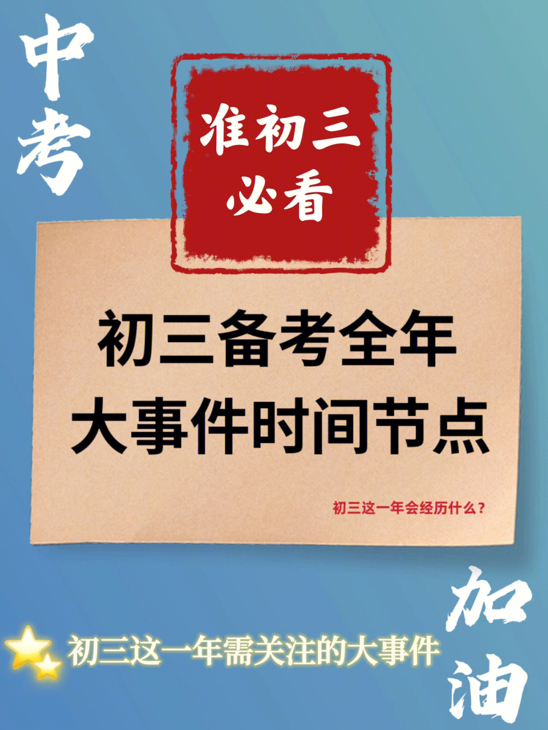 准初三必看72中考这一年会经历什么大事件